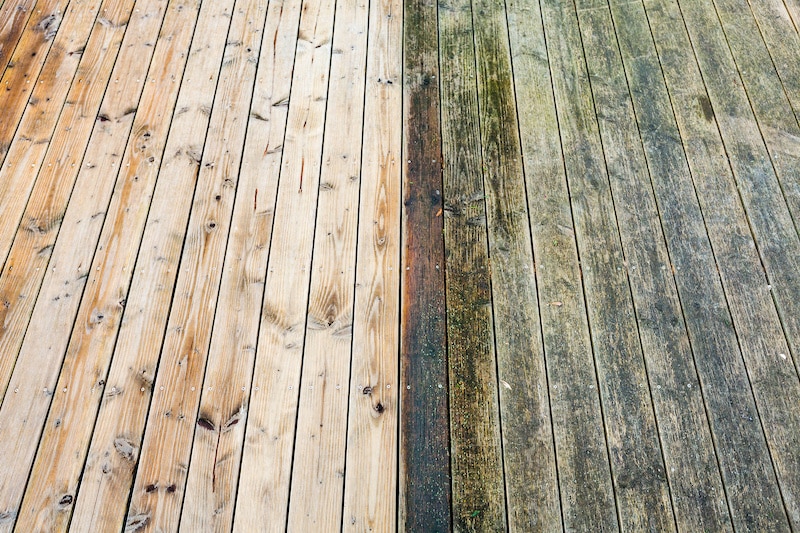 Deck Cleaning Difference